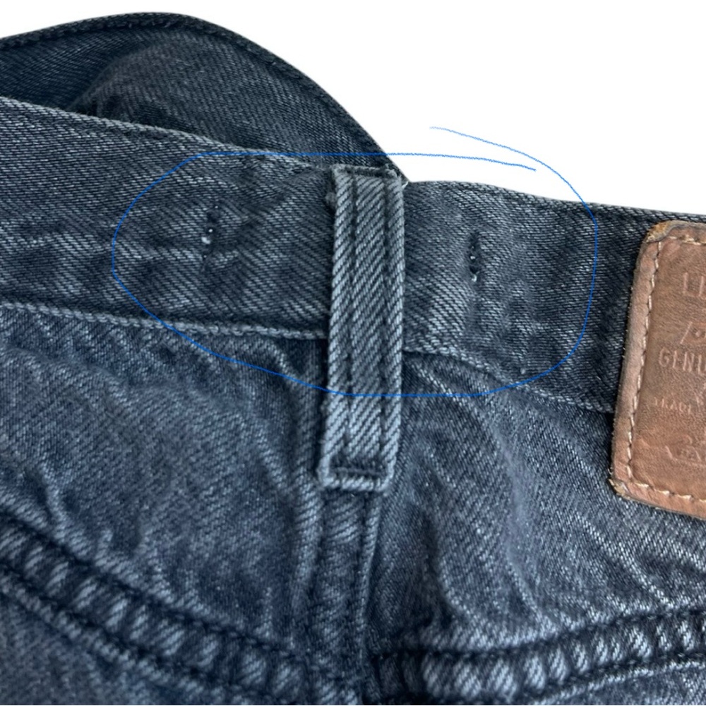 Levi’s Premium 80S Mom Jeans High-Waist Black 100% Cotton Size 28 - Picture 15 of 16
